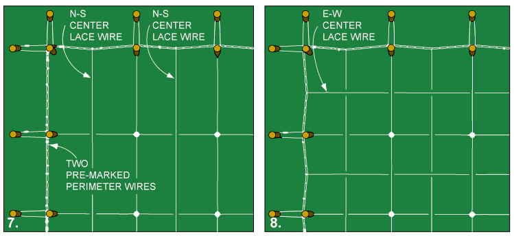 Horizontal Grid Trellis tension rod diagram 