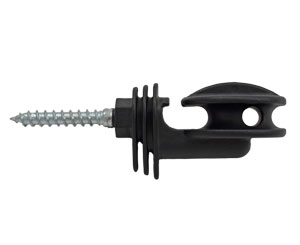 Secure Lag-Screw Insulator Black